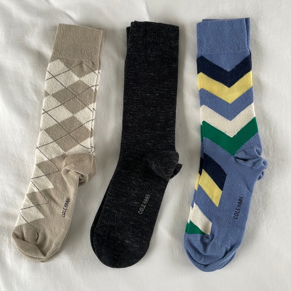 Cole Haan Socks (Set of Three) size 7-12